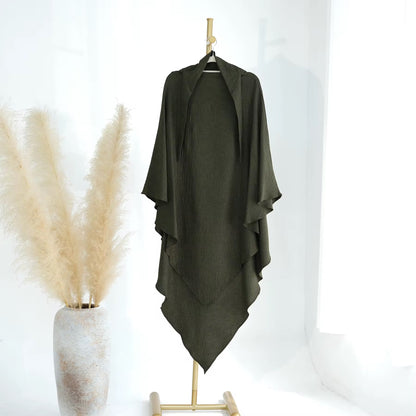 Crepe Triangle Khimar