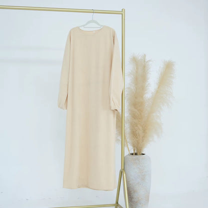 Plush - Corduroy Cuff Sleeve Abaya