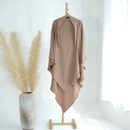 Crepe Triangle Khimar