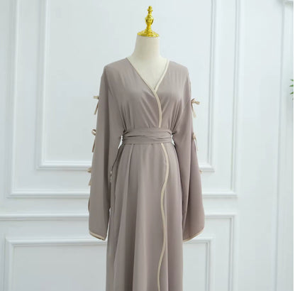 Reem - Bow Detail Abaya Set