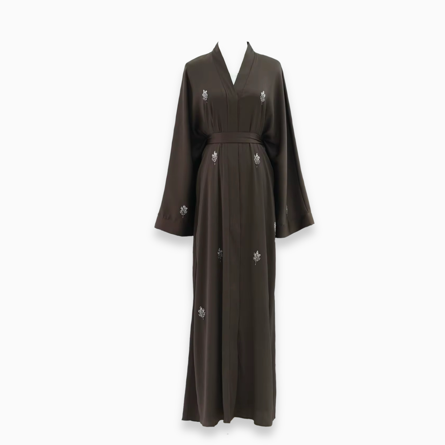 Crystal Leaf - Gem Embroidered Abaya