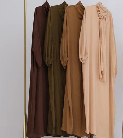 Noor Prayer Abaya With Attached Hijab