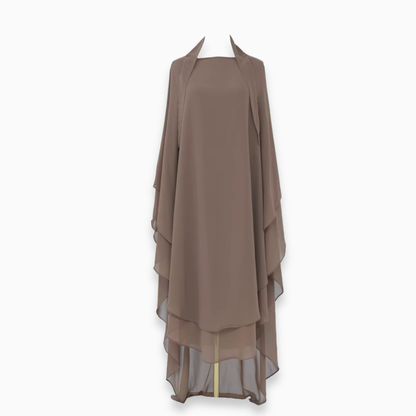 Double Layered Chiffon Khimar
