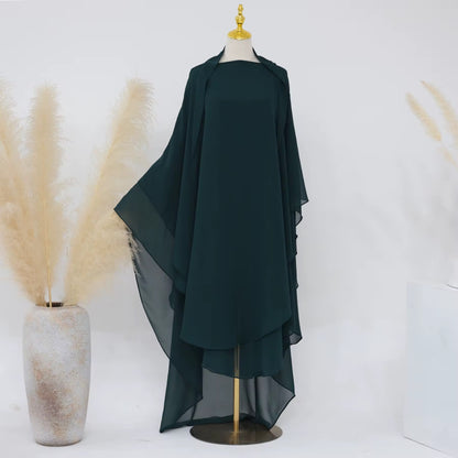 Double Layered Chiffon Khimar