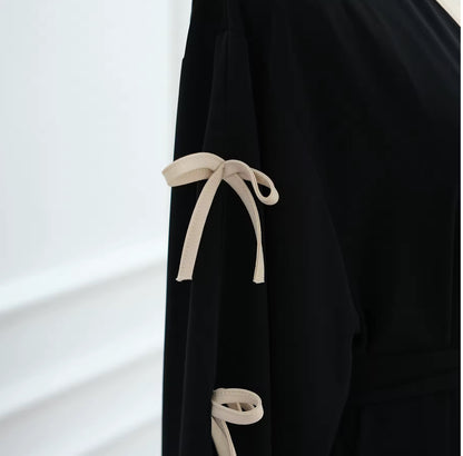 Reem - Bow Detail Abaya Set