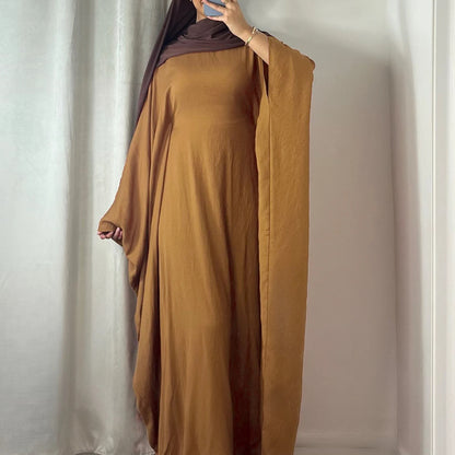 Mahira Crepe Cinch Waist Kaftan