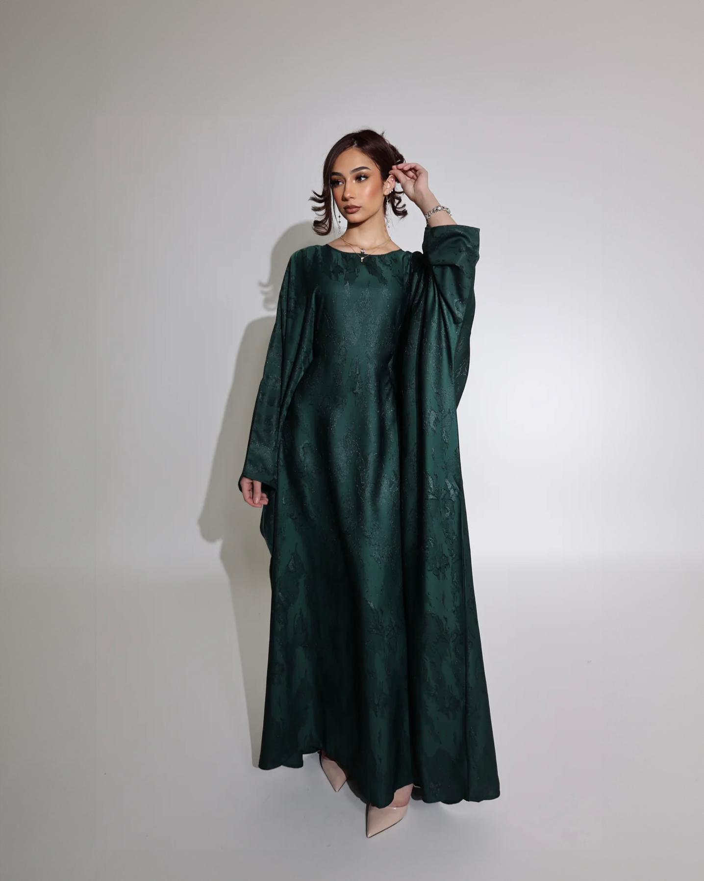 Rumaisa Sheen Jacquard Kaftan