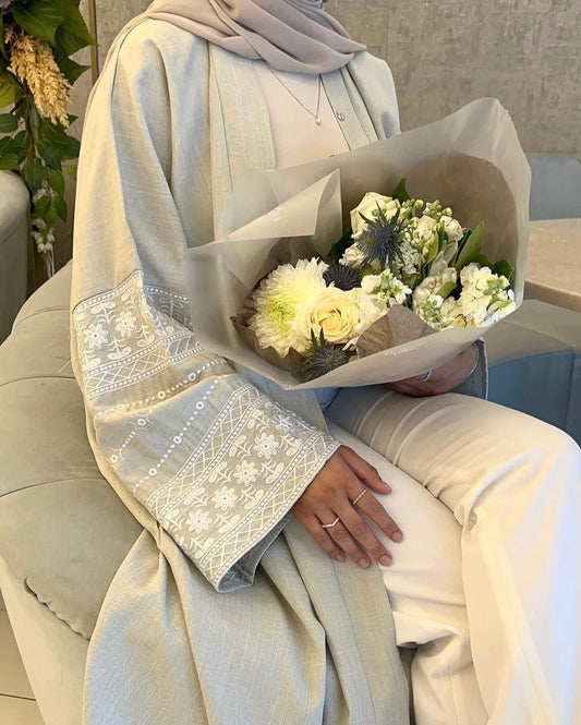 Embroidered Sleeve Abaya