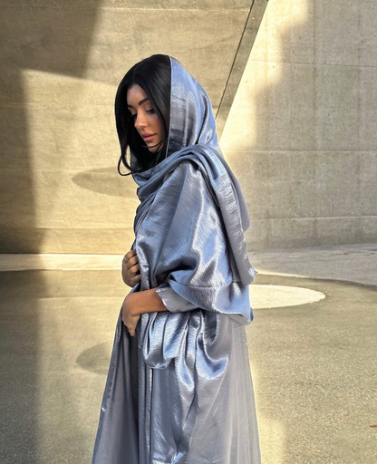 Dinner in Riyadh - Satin Kaftan (Hijab Included)