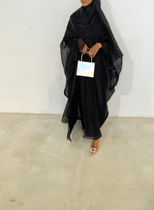 Rihla Shimmer Organza Abaya