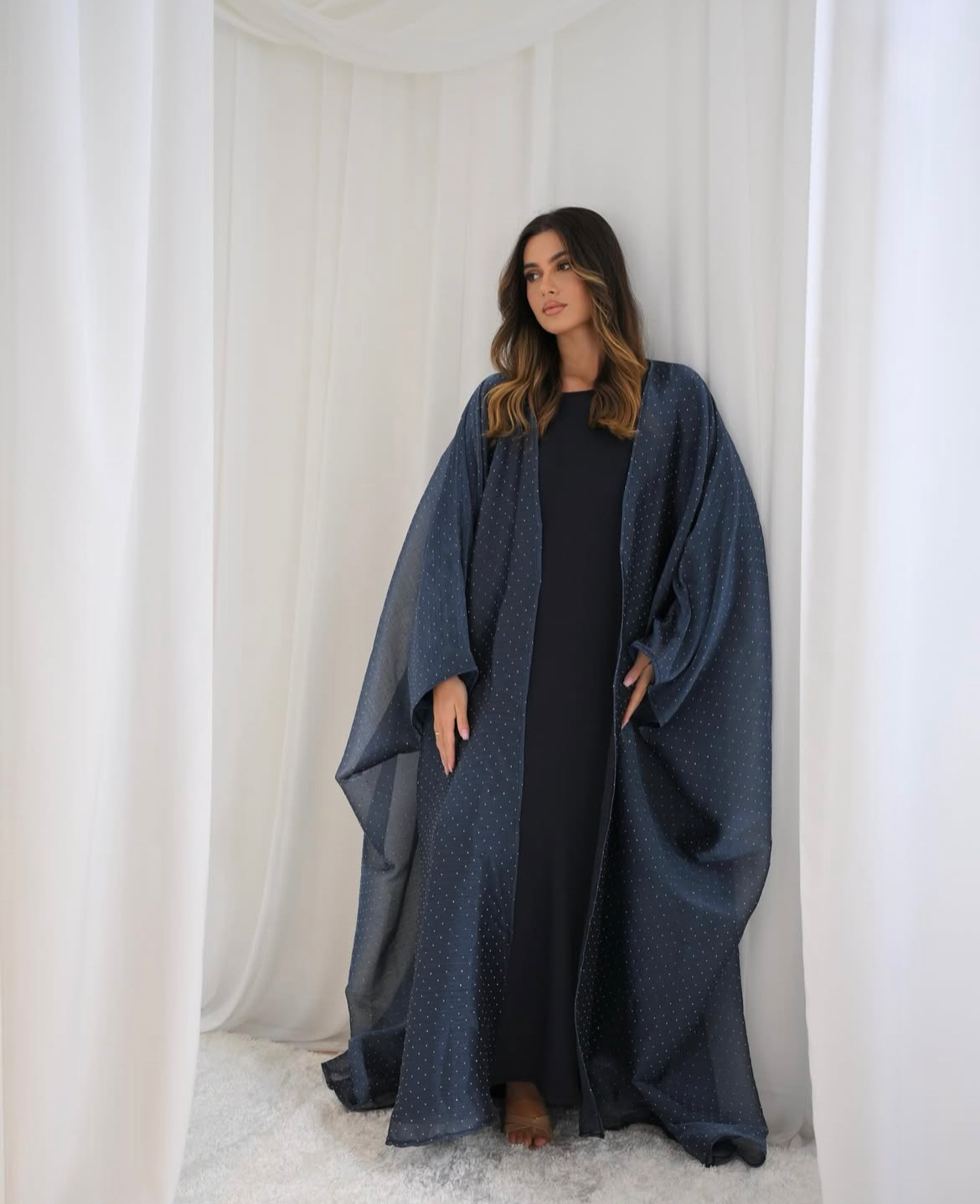 Rihla Shimmer Organza Abaya