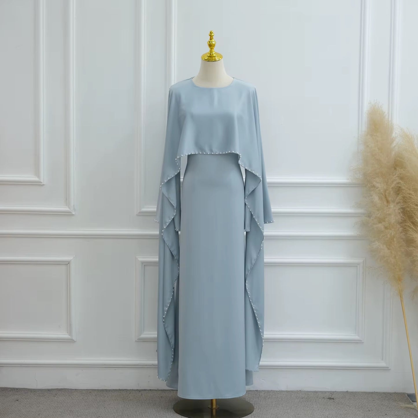 Durrah Cape - Pearl Lined Dress Set