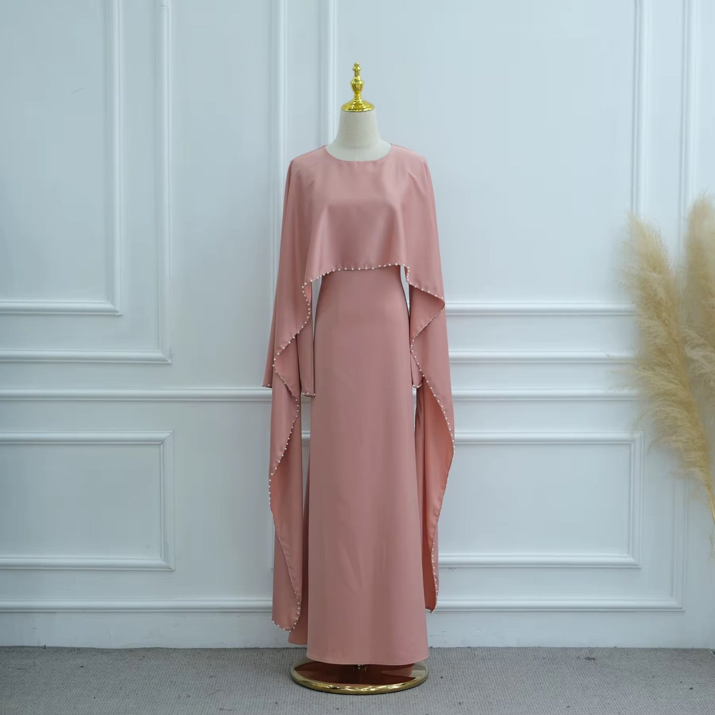 Durrah Cape - Pearl Lined Dress Set