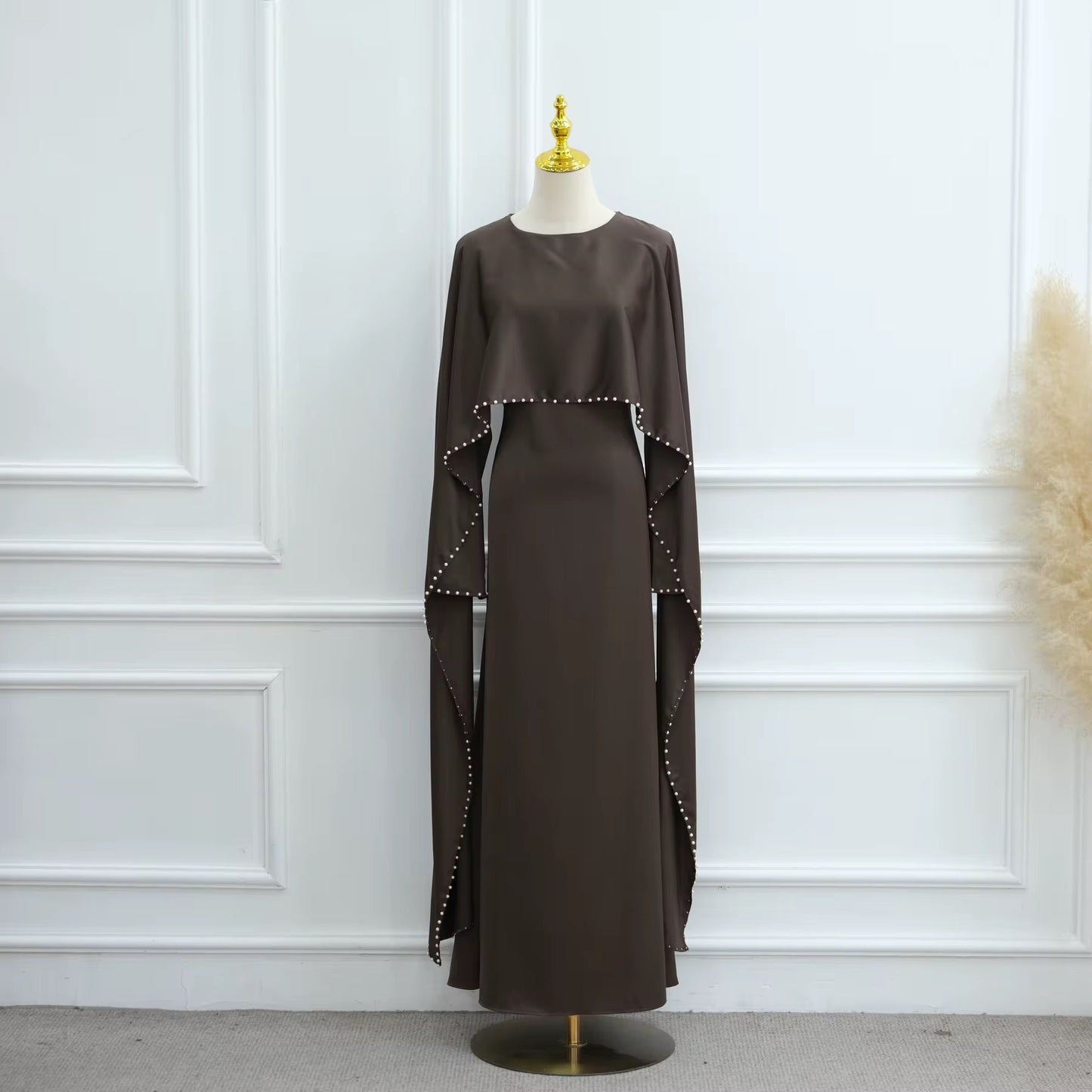 Durrah Cape - Pearl Lined Dress Set