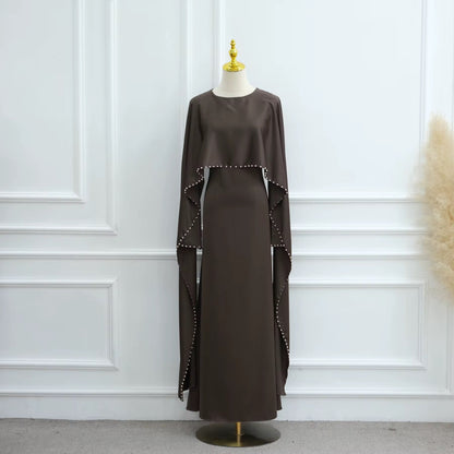 Durrah Cape - Pearl Lined Dress Set