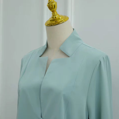 Zarqah Minimal Button Abaya