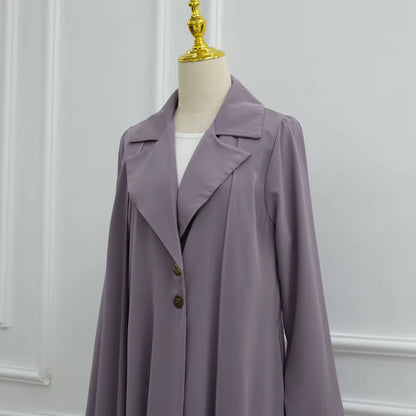 Noora Minimal Button Abaya