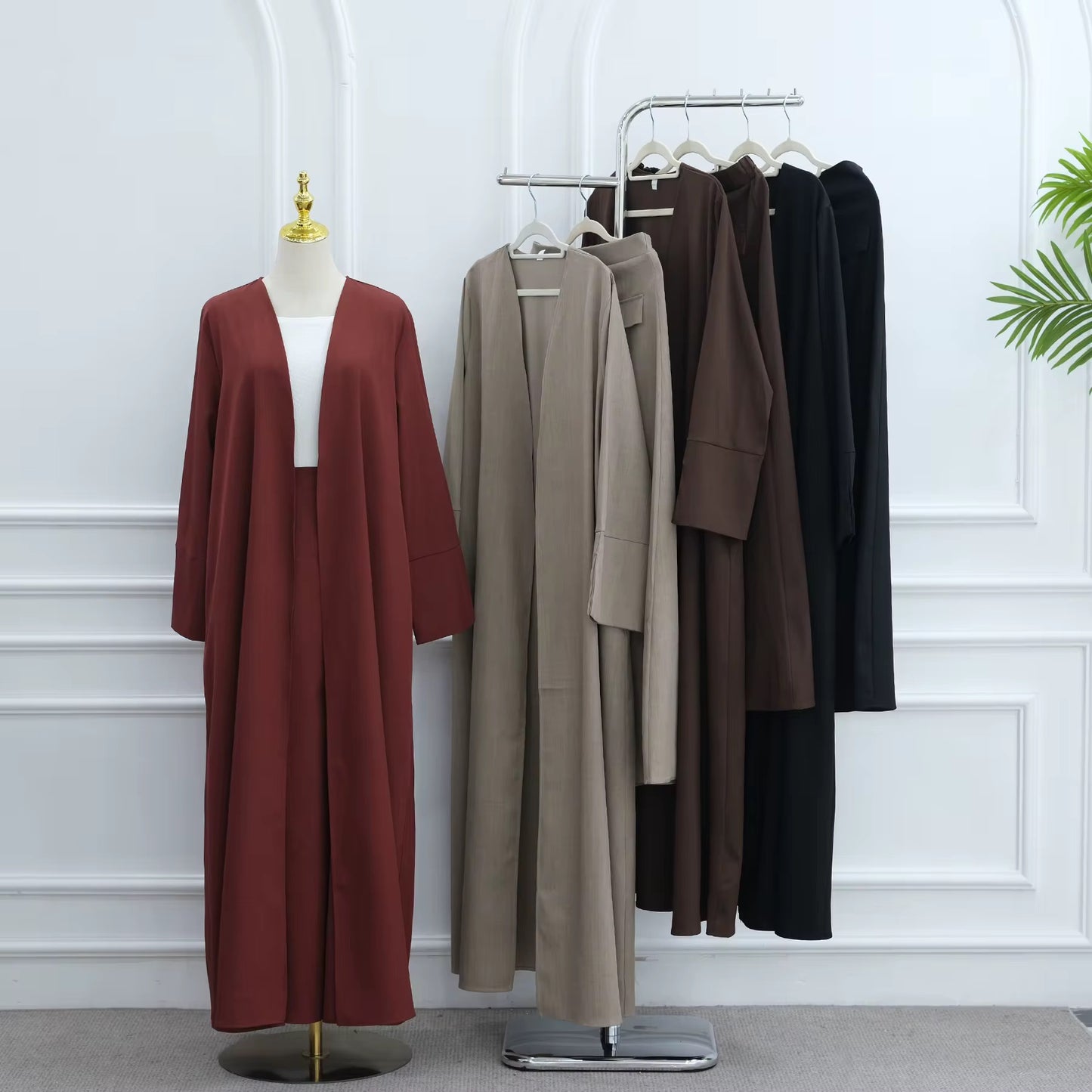 She Means Business - Abaya & Skirt Set