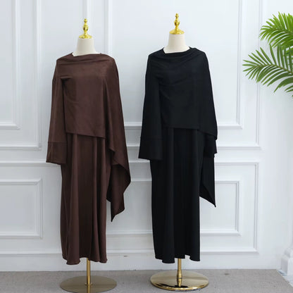 Royalty - Suede Cape Abaya