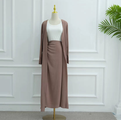 Zeenah - Abaya & Cinch Skirt Set