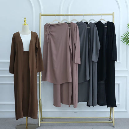 Zeenah - Abaya & Cinch Skirt Set
