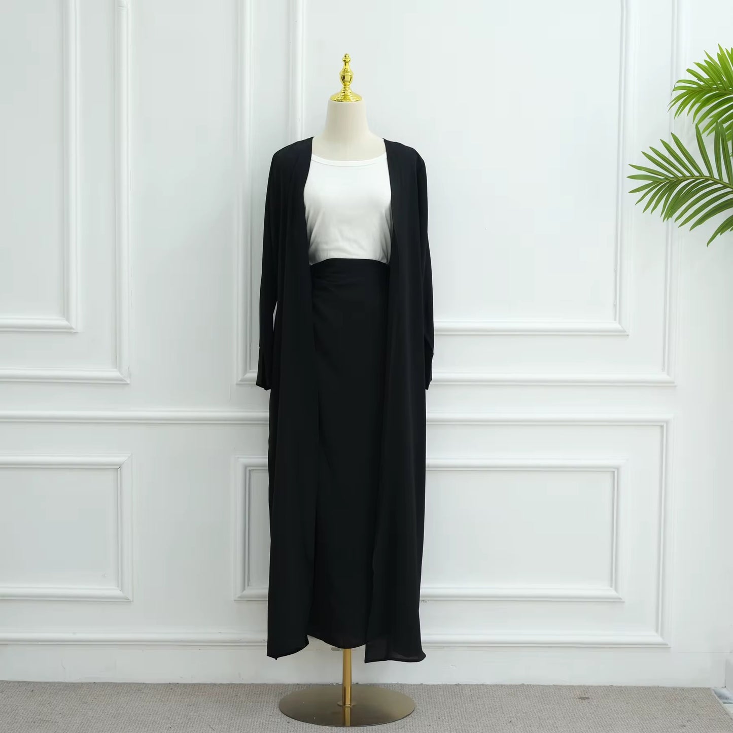 Zeenah - Abaya & Cinch Skirt Set
