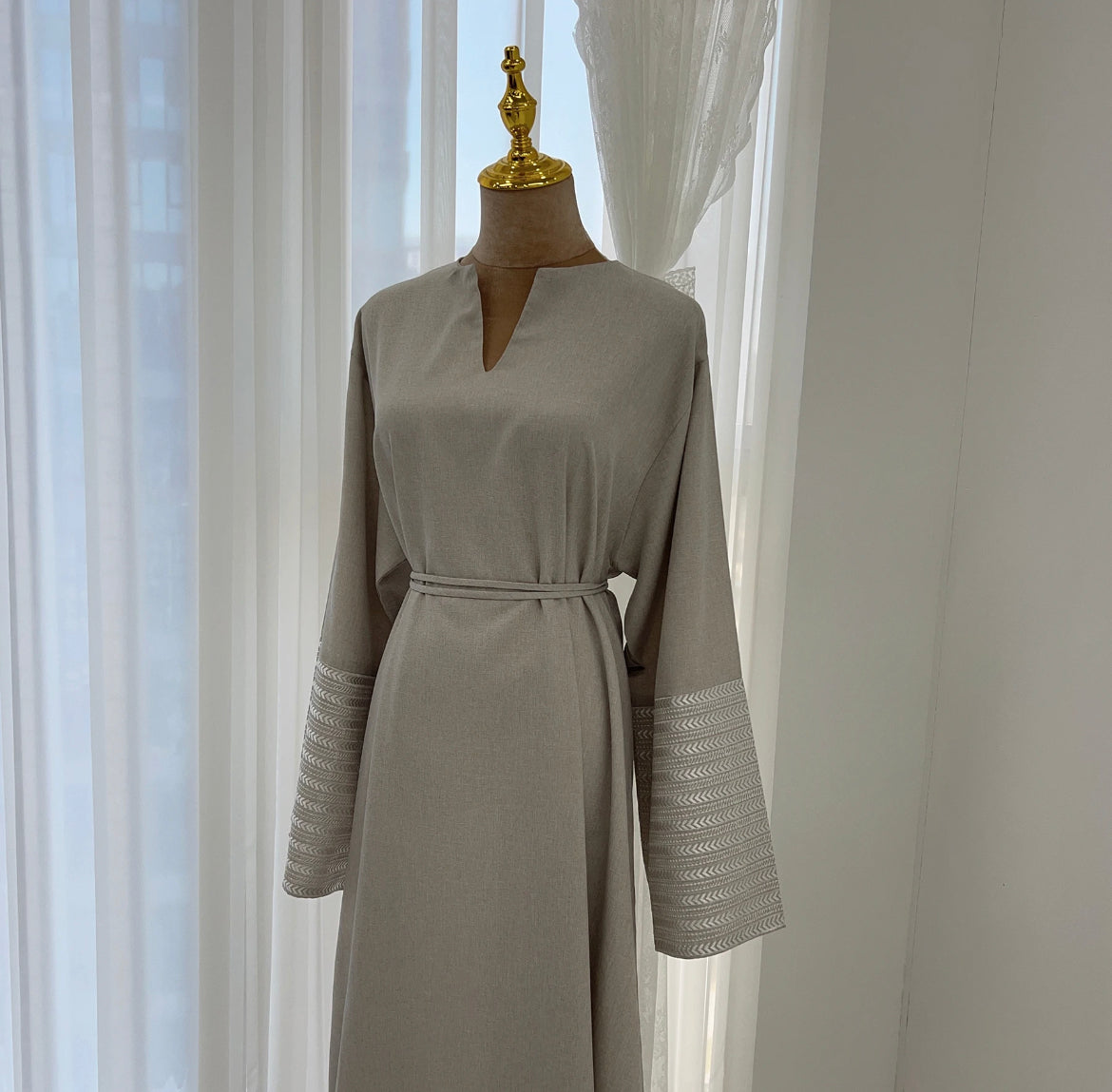 Zayna Cross Wrap Abaya