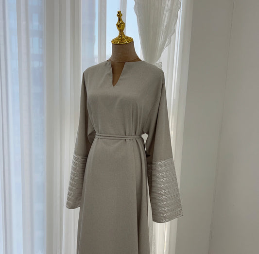 Zayna Cross Wrap Abaya