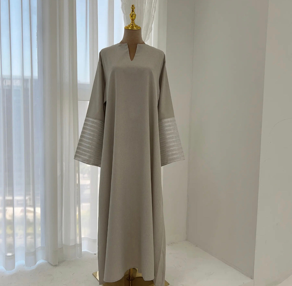 Zayna Cross Wrap Abaya