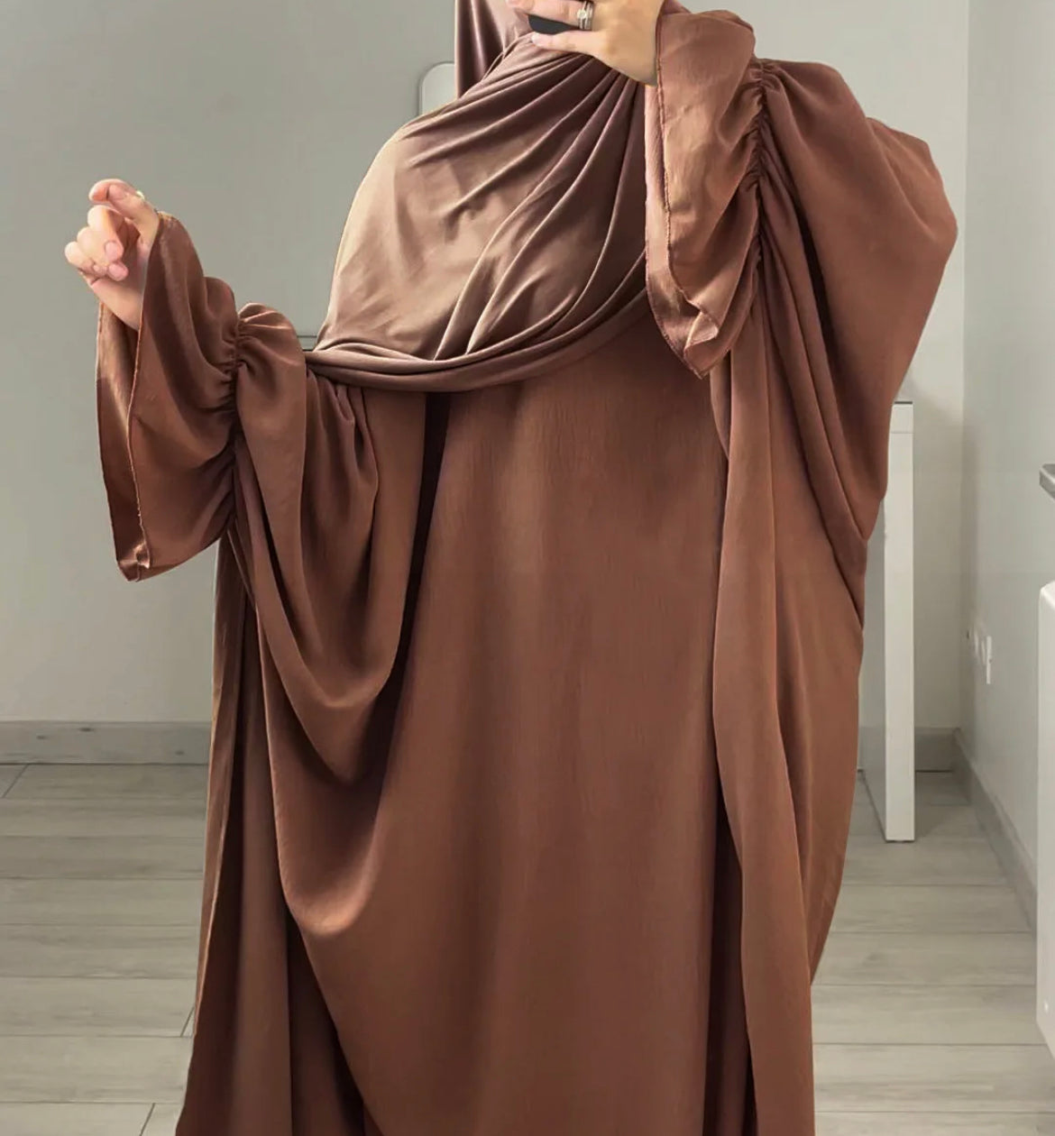 Asiyah Prayer Abaya with Matching Hijab