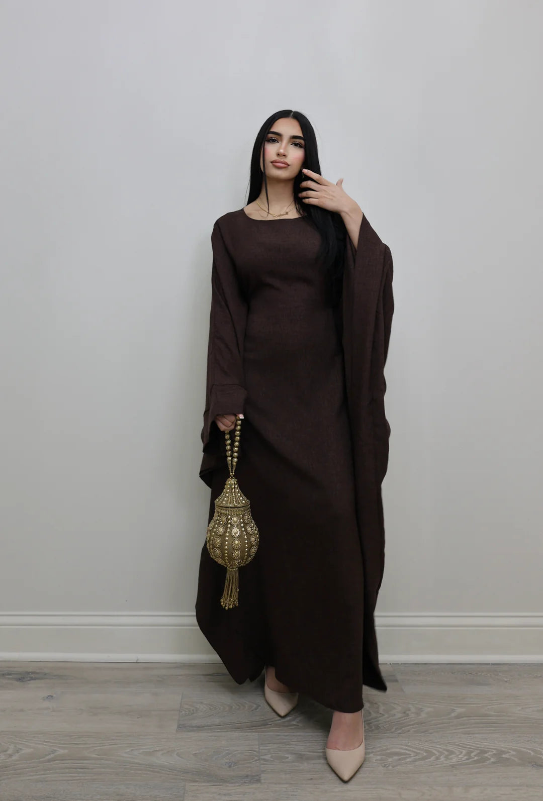 Hind Crepe Line Kaftan