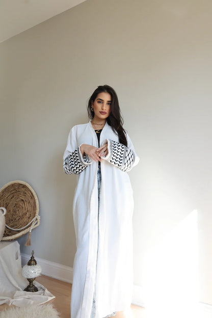 Keffiyah Embroidery Abaya