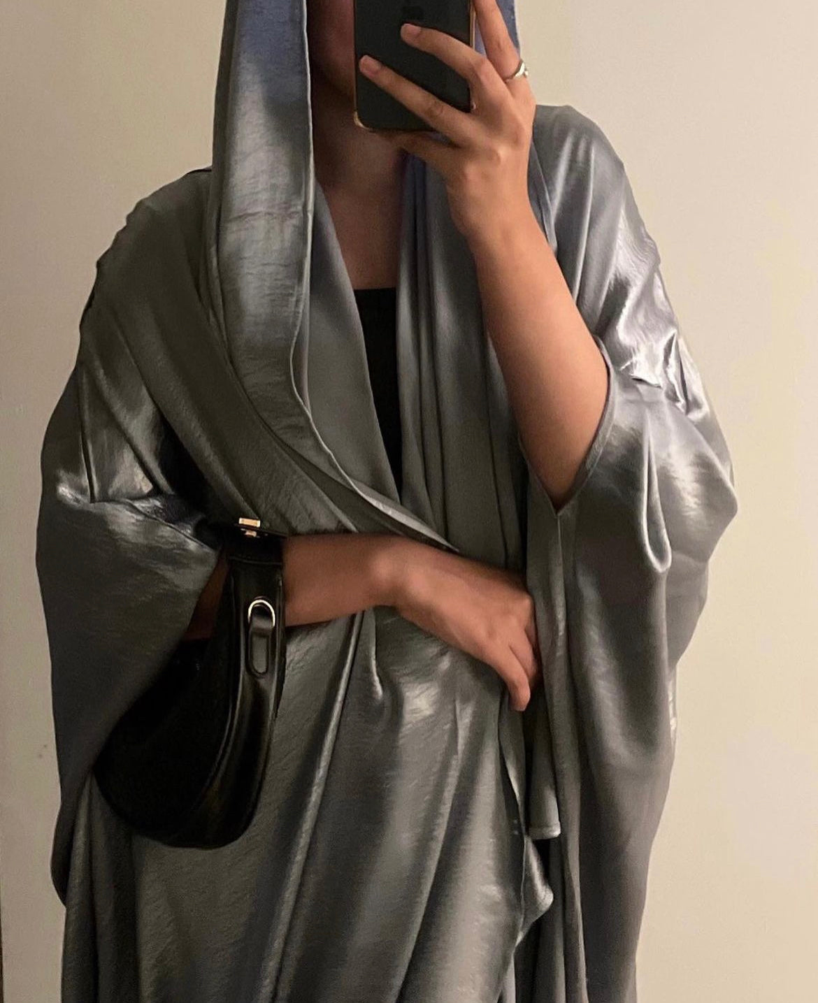 Dinner in Riyadh - Satin Kaftan (Hijab Included)