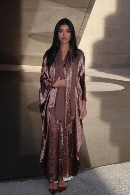 Dinner in Riyadh - Satin Kaftan (Hijab Included)