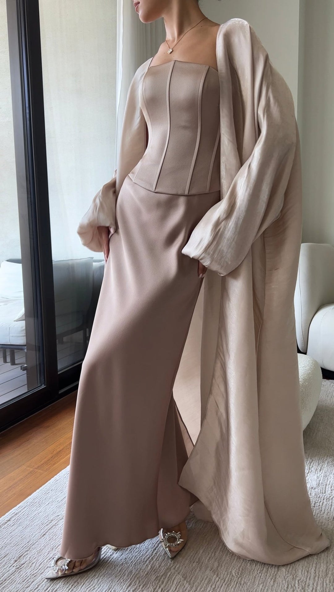 Organza Dream - Balloon Sleeve Abaya