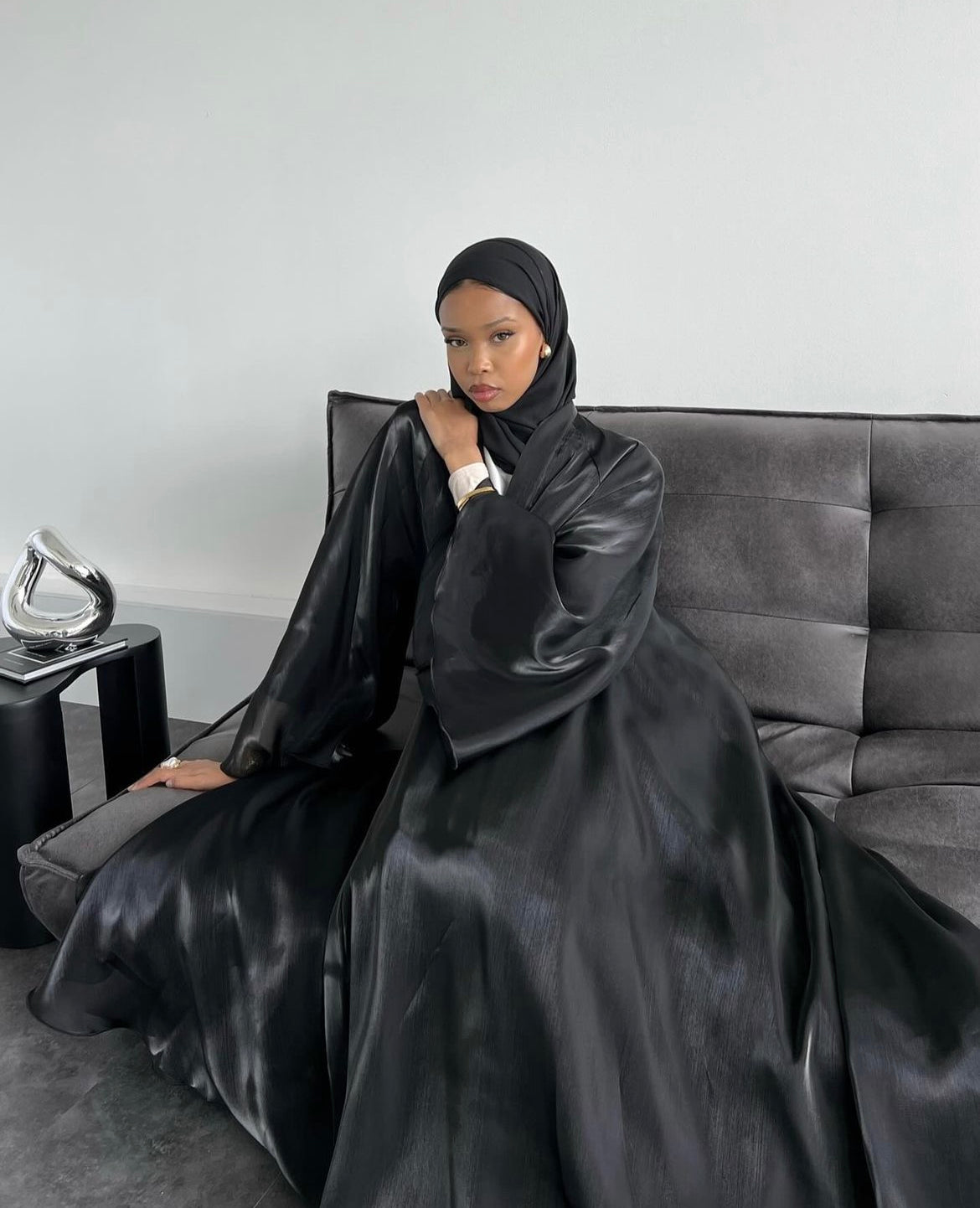 Double Trouble - Reversible Organza Chiffon Abaya