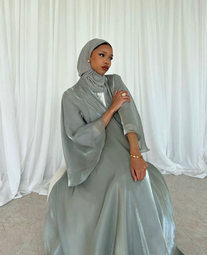 Double Trouble - Reversible Organza Chiffon Abaya