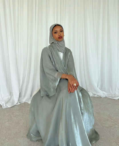 Double Trouble - Reversible Organza Chiffon Abaya