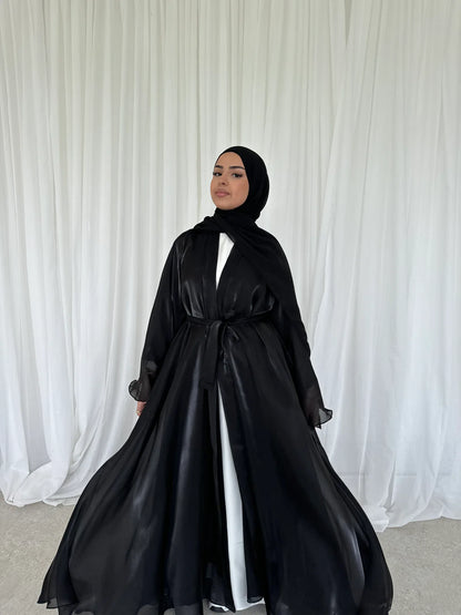 Double Trouble - Reversible Organza Chiffon Abaya