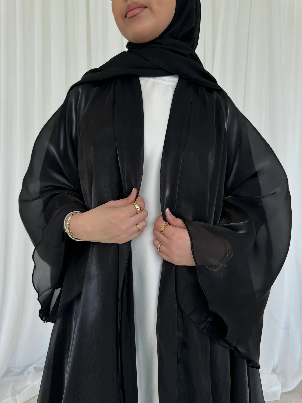 Double Trouble - Reversible Organza Chiffon Abaya