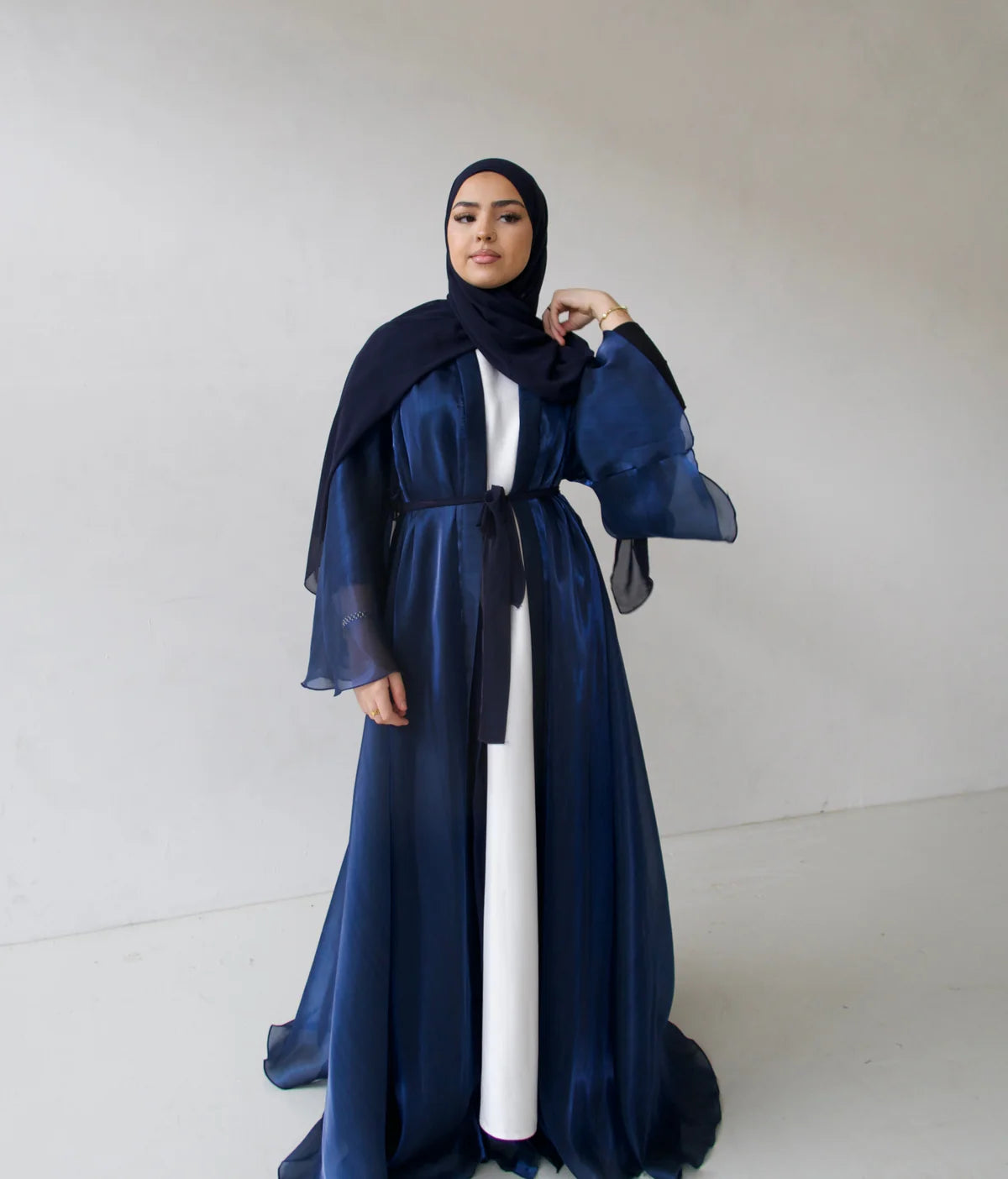 Double Trouble - Reversible Organza Chiffon Abaya