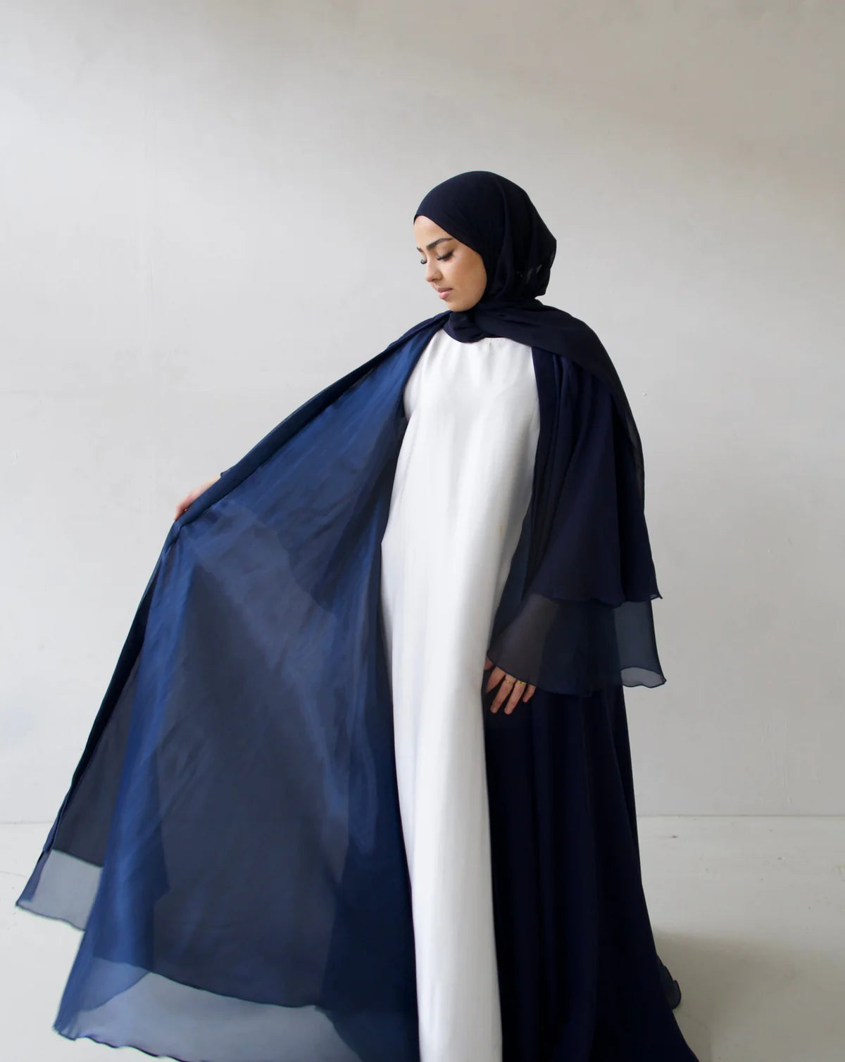 Double Trouble - Reversible Organza Chiffon Abaya