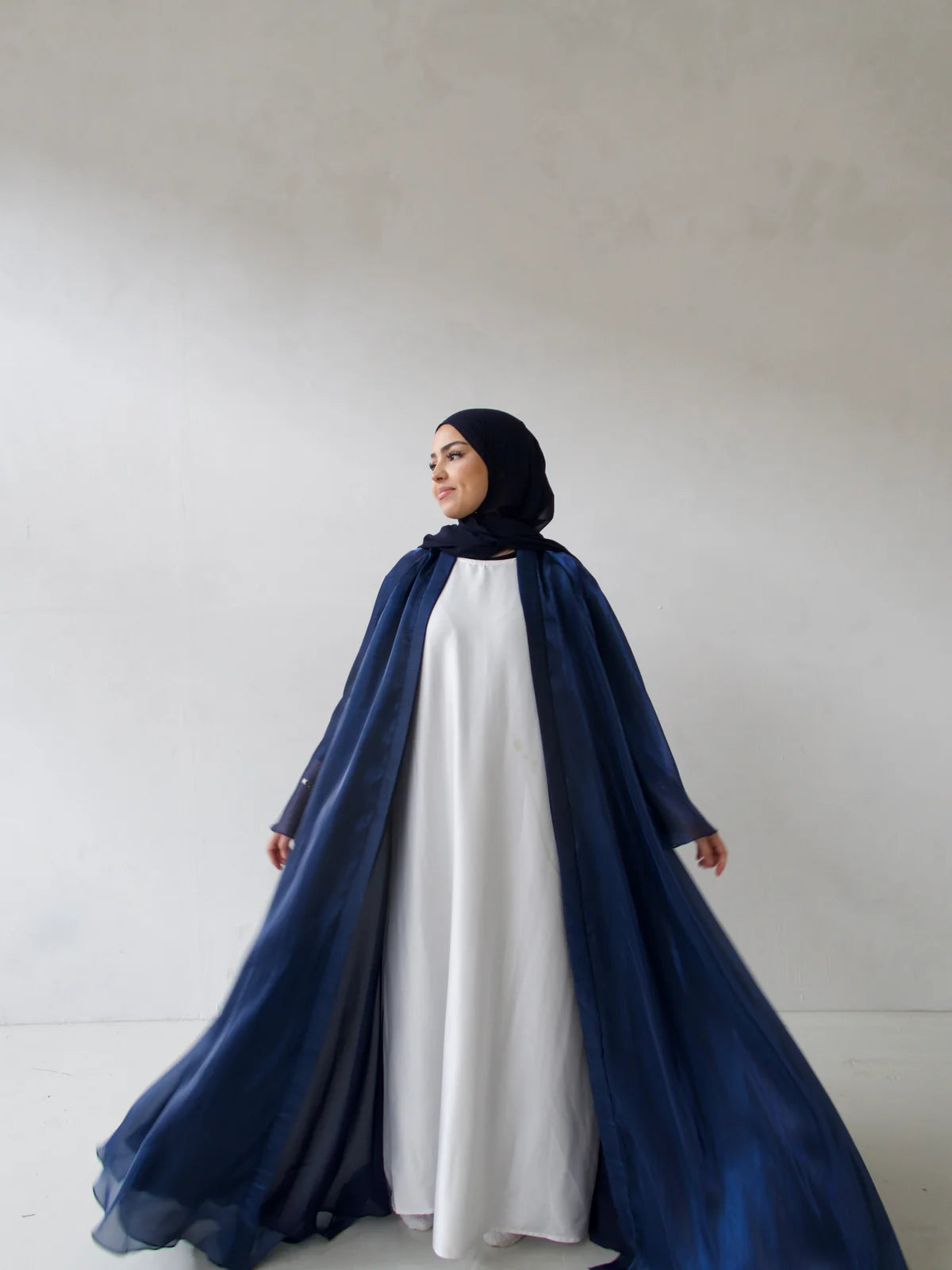 Double Trouble - Reversible Organza Chiffon Abaya