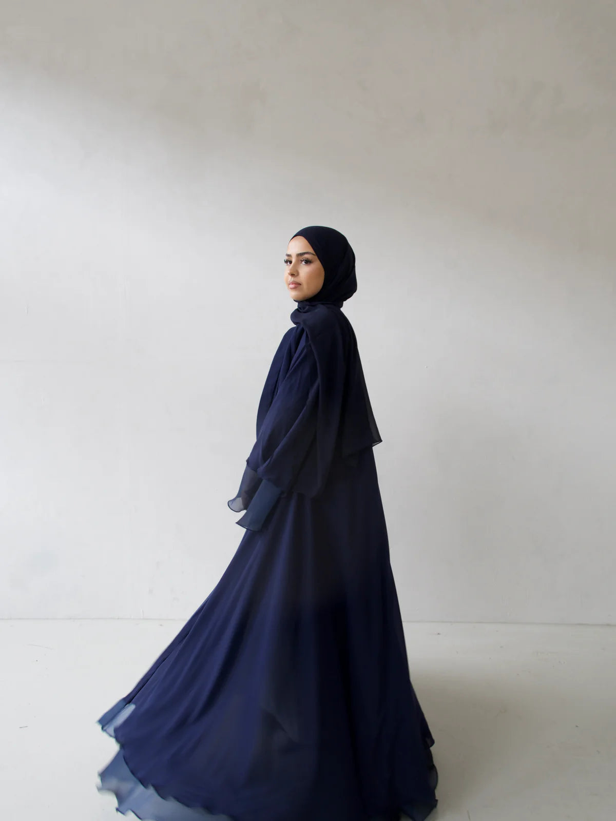 Double Trouble - Reversible Organza Chiffon Abaya