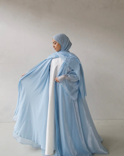 Double Trouble - Reversible Organza Chiffon Abaya