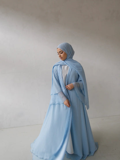 Double Trouble - Reversible Organza Chiffon Abaya