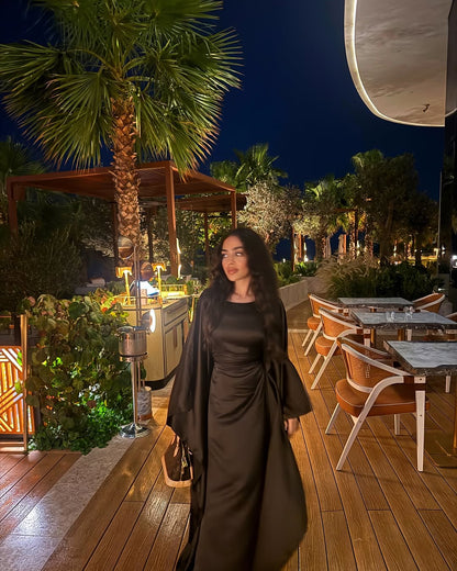Inaya Satin Embrace Butterfly Kaftan