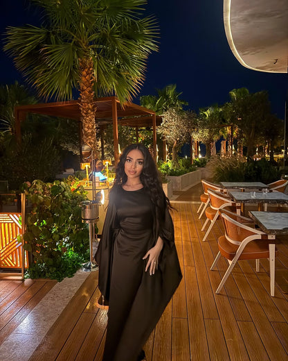 Inaya Satin Embrace Butterfly Kaftan