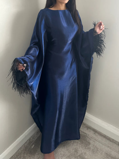 Aliyah Shimmer Feather Kaftan