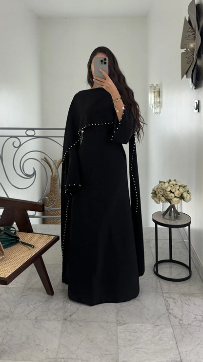 Durrah Cape - Pearl Lined Dress Set